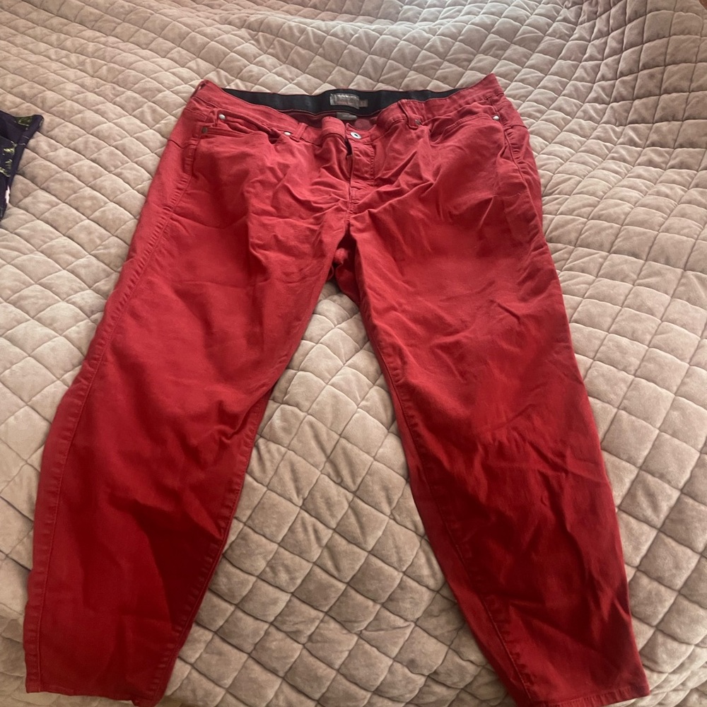 Torrid Women's Red Skinny Jeans